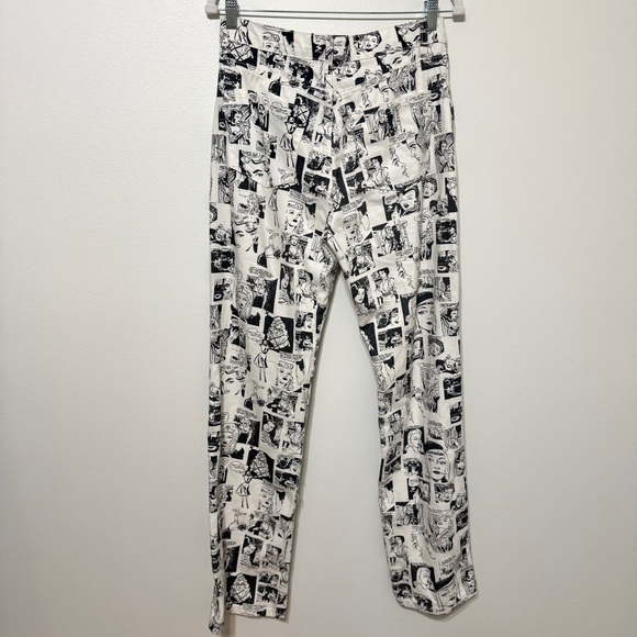 Reformation Newsprint Jeans Size 28 Denim Rare Viral Kendall Jenner - Picture 5 of 5